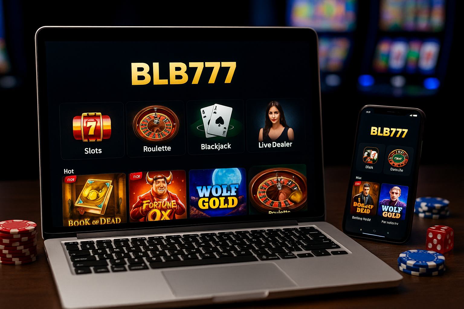 Jogos de cassino online BLB777