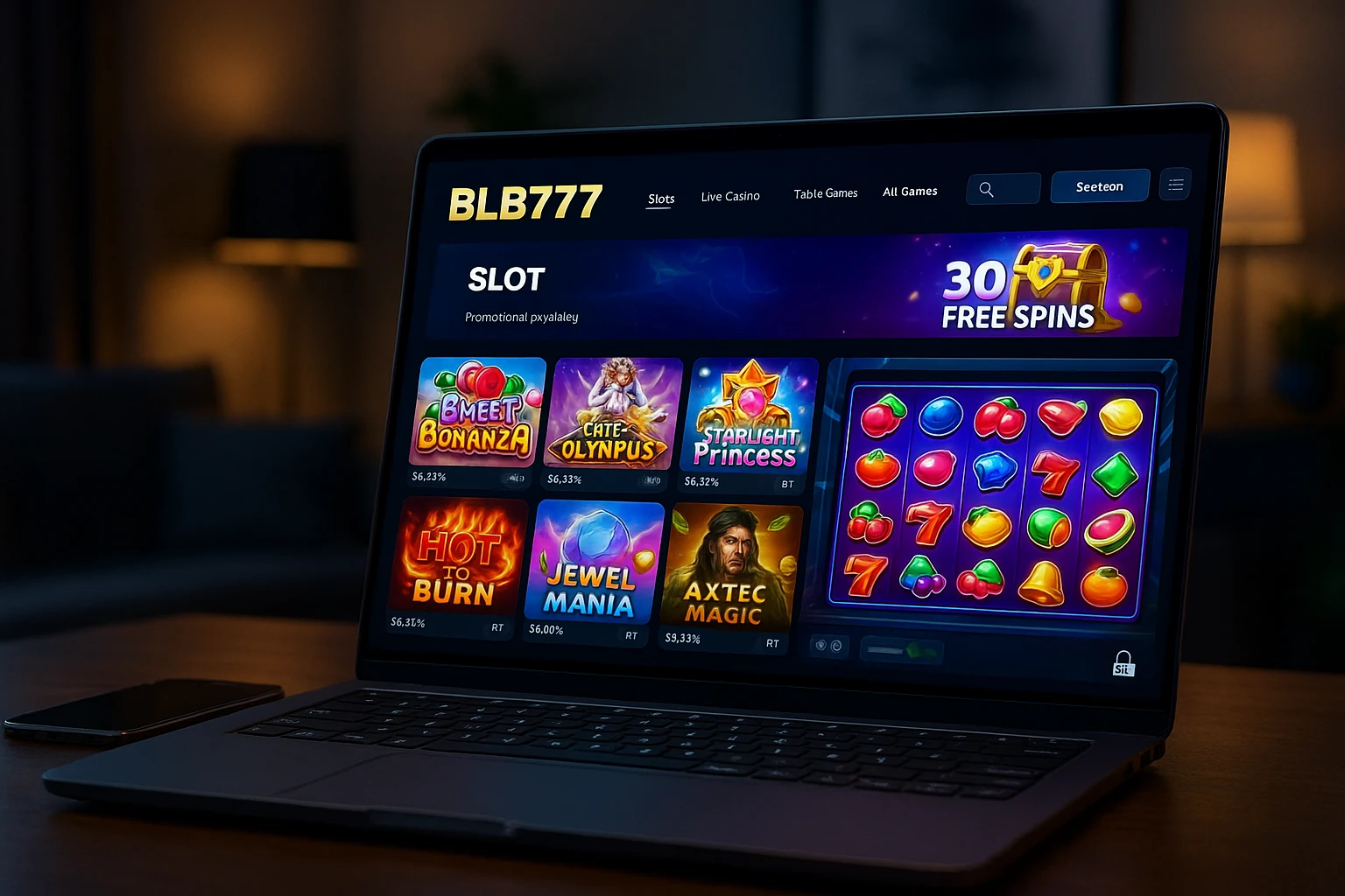 Explore o mundo das slot machines no BLB777 Casino